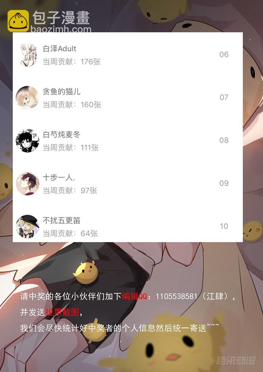 抽奖结果！2